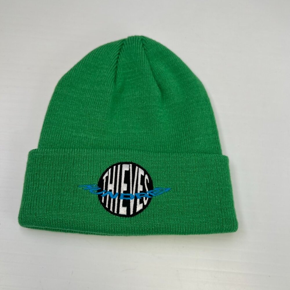 Hundred Thieves Hat Men One Size Knit Beanie Spell Out Street Party Gym Core Ex